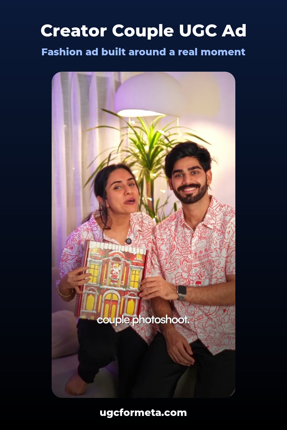 Creator couple UGC ad for fashion by UGC For Meta